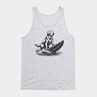 Surfing Dog Tank Top